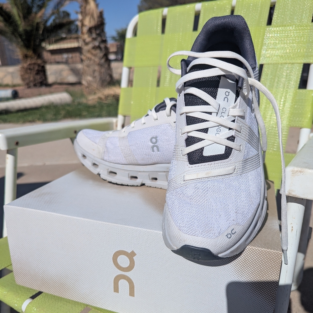 On Running White and Black Sneakers